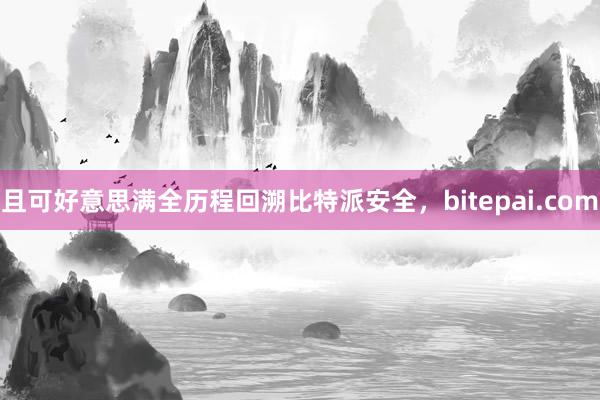 且可好意思满全历程回溯比特派安全，bitepai.com