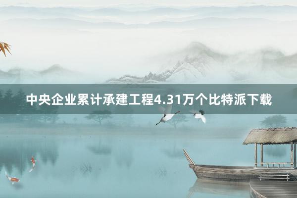 中央企业累计承建工程4.31万个比特派下载