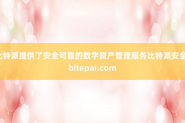 比特派提供了安全可靠的数字资产管理服务比特派安全，bitepai.com