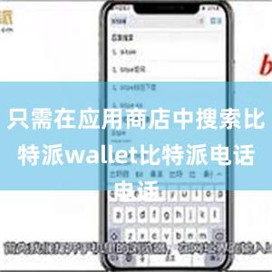 只需在应用商店中搜索比特派wallet比特派电话