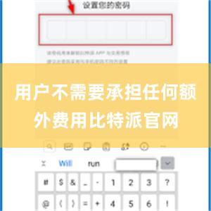 用户不需要承担任何额外费用比特派官网