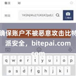 确保账户不被恶意攻击比特派安全，bitepai.com